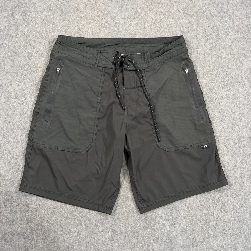 Howler Bros Brothers Black‎ Daily Grind Swim Trunks Board Shorts Men's Size 30